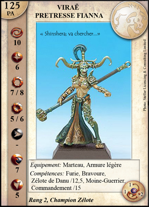 Viraë, Prêtresse Fianna